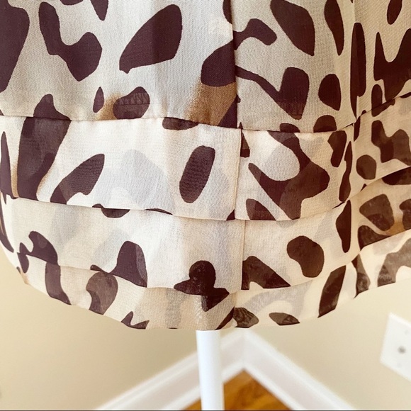 Willi Smith Ruffle Front Leopard Halter Top - L - Picture 12 of 15